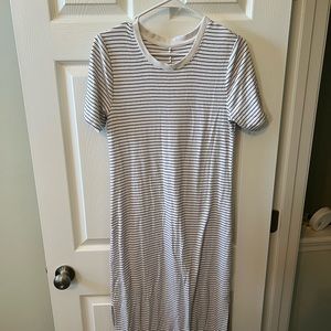 A New Day black and white striped midi dress